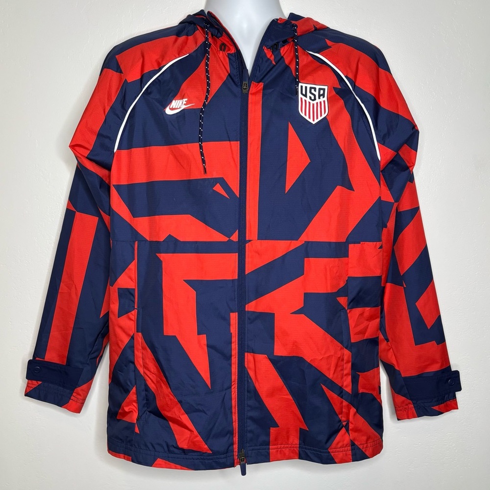 Nike USA Soccer Windbreaker Jacket Medium Lightweight